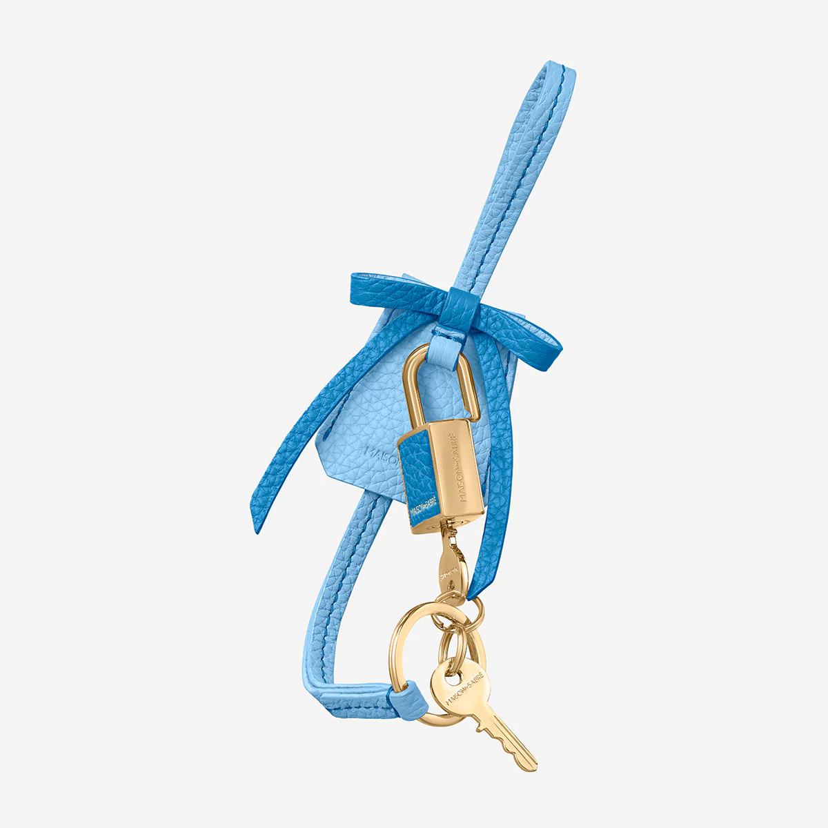 The Bow Padlock Charm - Sky Lapis - Image 3