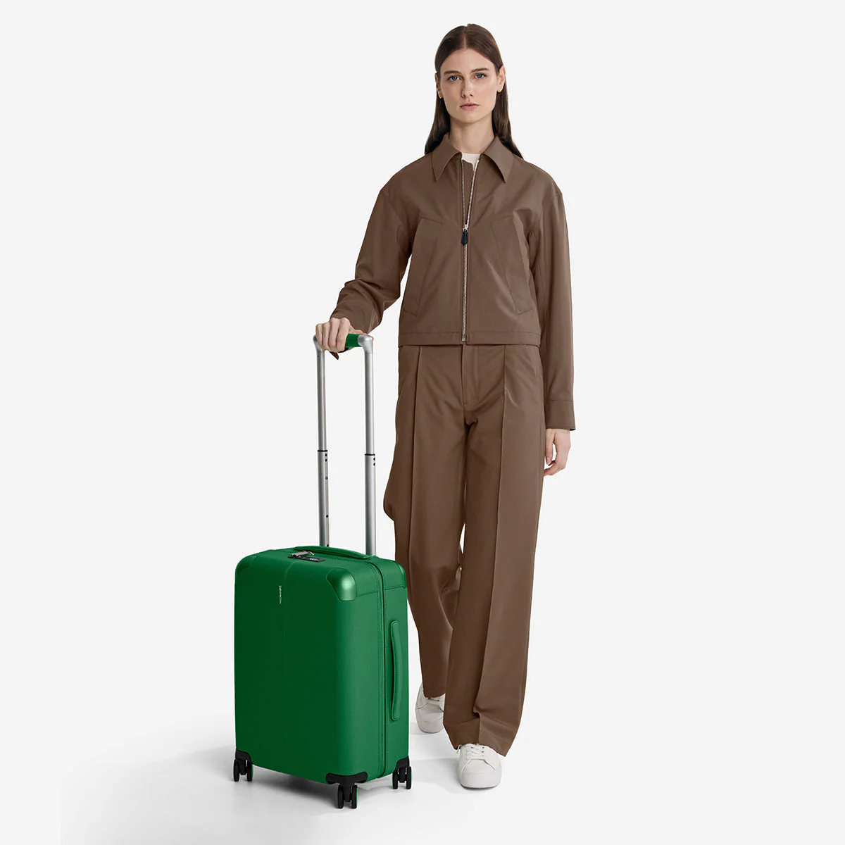 The Carry On Suitcase - Emerald Green - Image 7