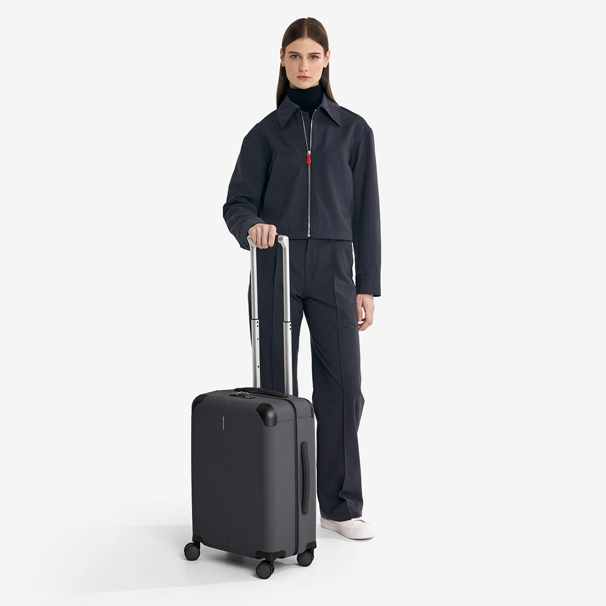 The Carry On Suitcase - Graphite Caviar - Image 7
