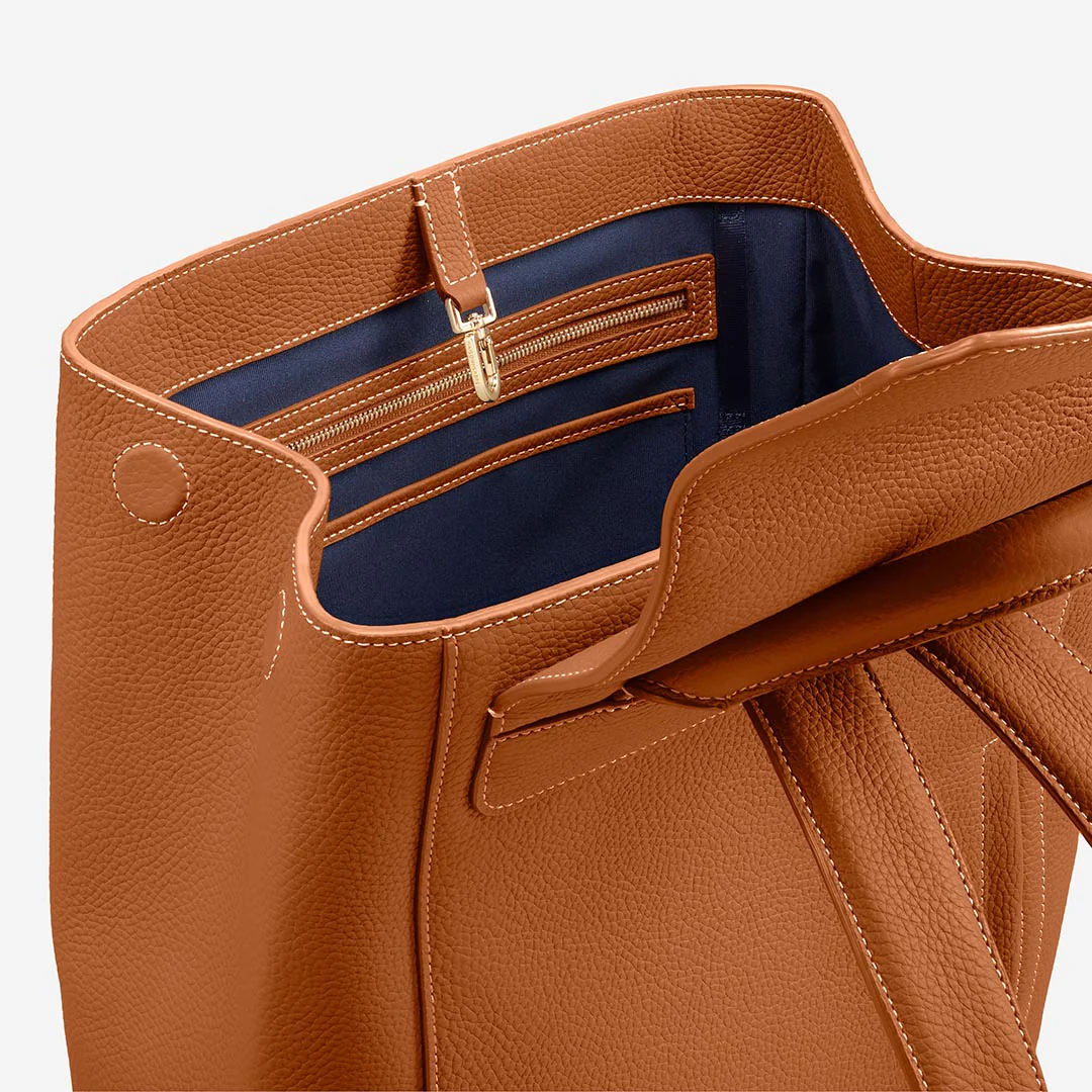 The Large Soft Backpack - Pecan Brown - Image 9