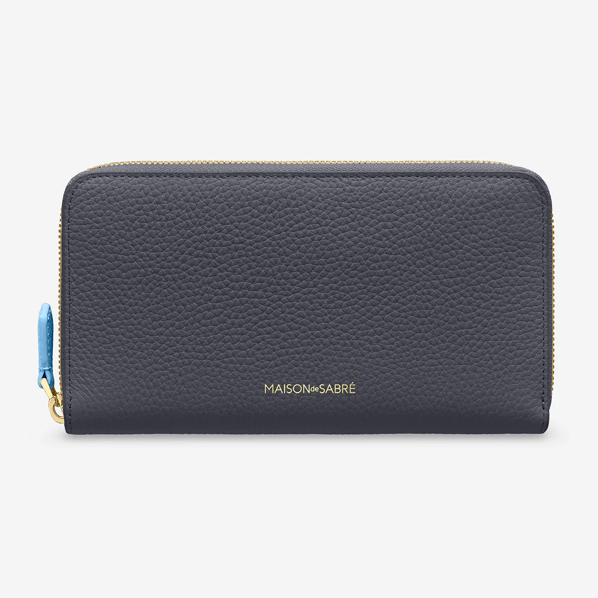 The Long Zip Wallet - Graphite Sky