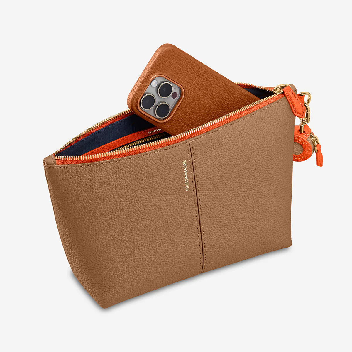 The Medium Flaire Pouch - Manhattan Sandstone - Image 2