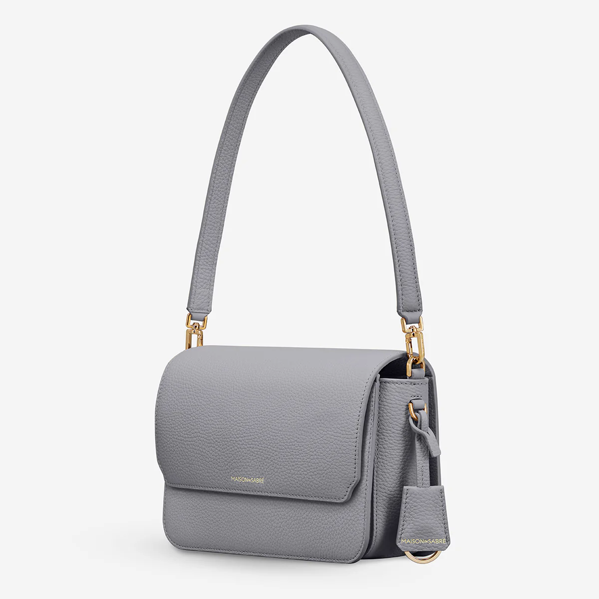 The Medium Flap Bag - Dove Grey - Image 3
