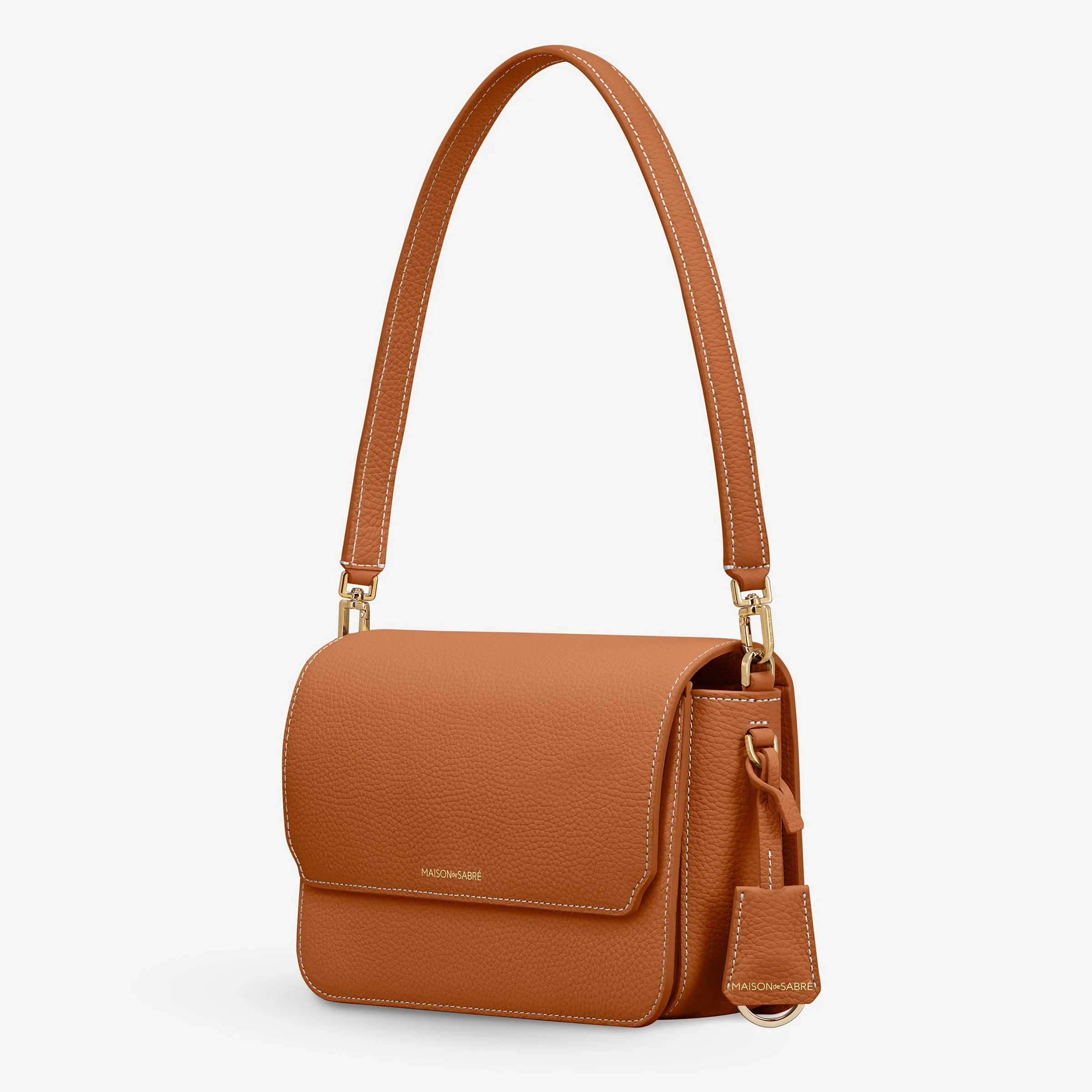 The Medium Flap Bag - Pecan Brown - Image 5