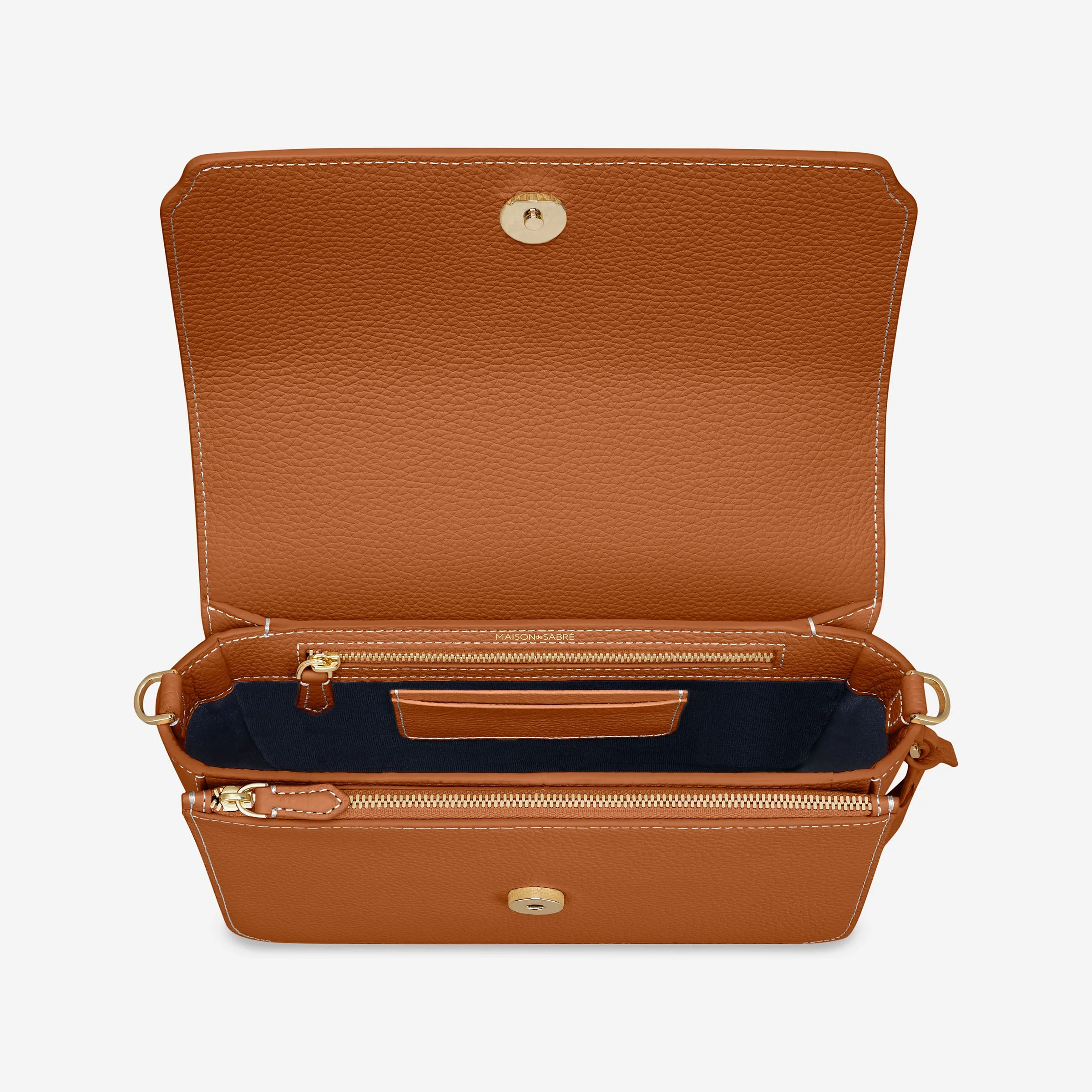 The Medium Flap Bag - Pecan Brown - Image 8