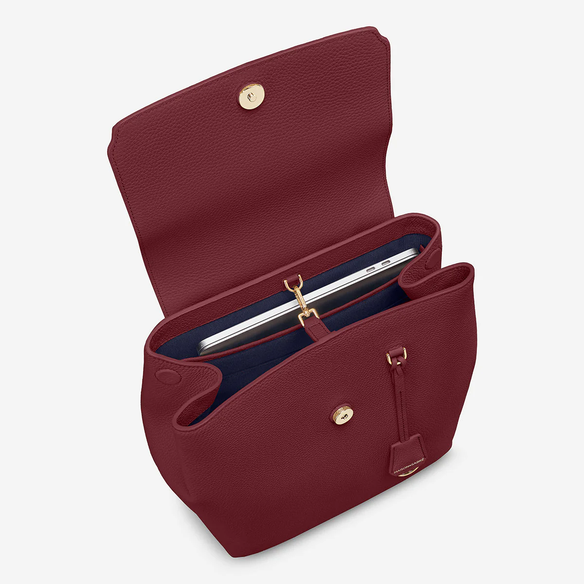 The Medium Soft Backpack - Plum Red - Image 6