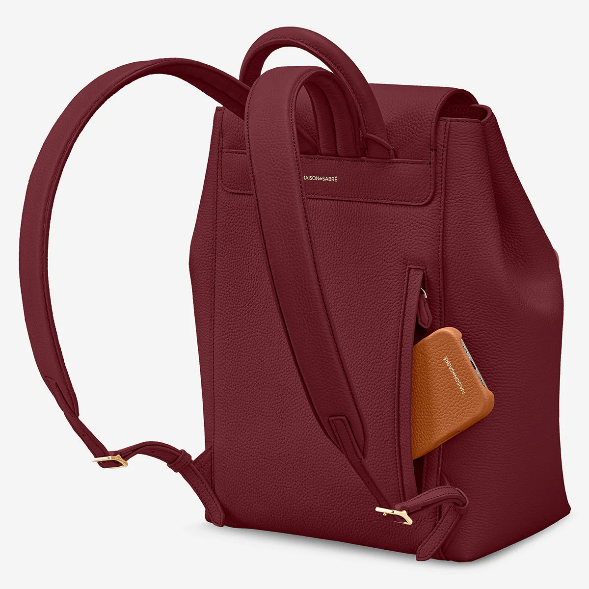The Medium Soft Backpack - Plum Red - Image 7
