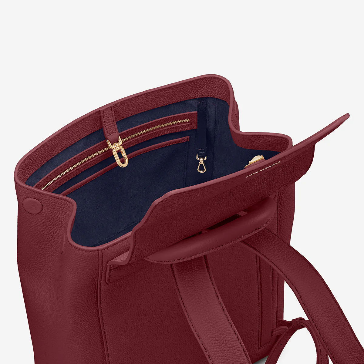 The Medium Soft Backpack - Plum Red - Image 9