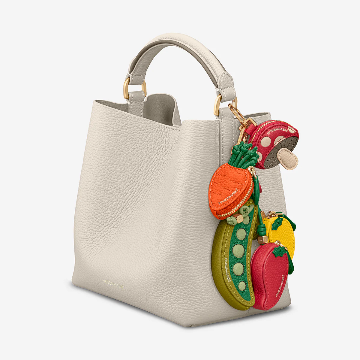 The Mini Bucket Bag - Foam Cashmere - Image 4