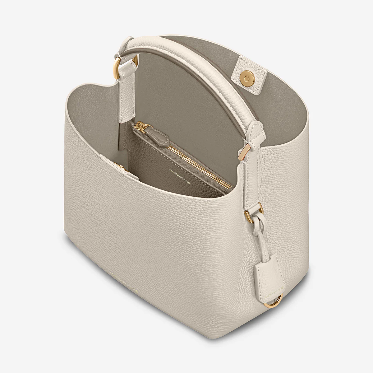 The Mini Bucket Bag - Foam Cashmere - Image 6