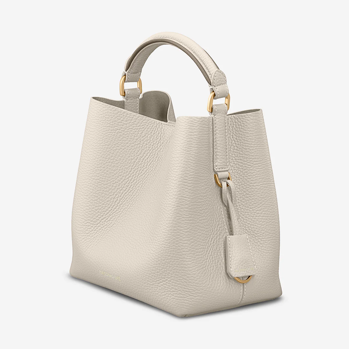 The Mini Bucket Bag - Foam Cashmere - Image 8