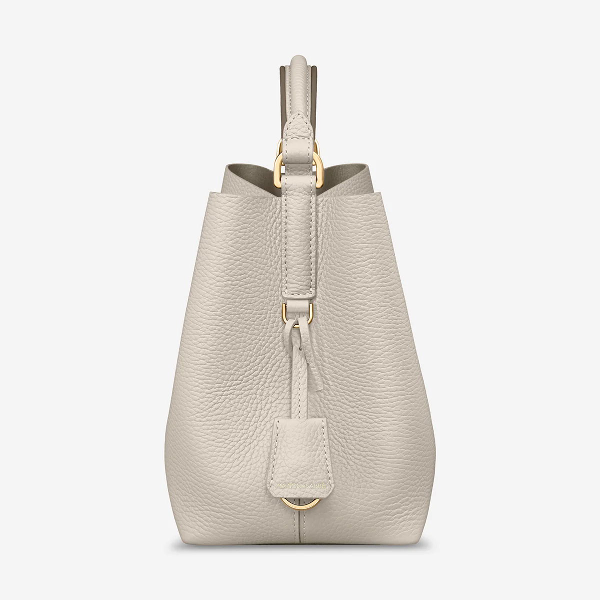 The Mini Bucket Bag - Foam Cashmere - Image 9