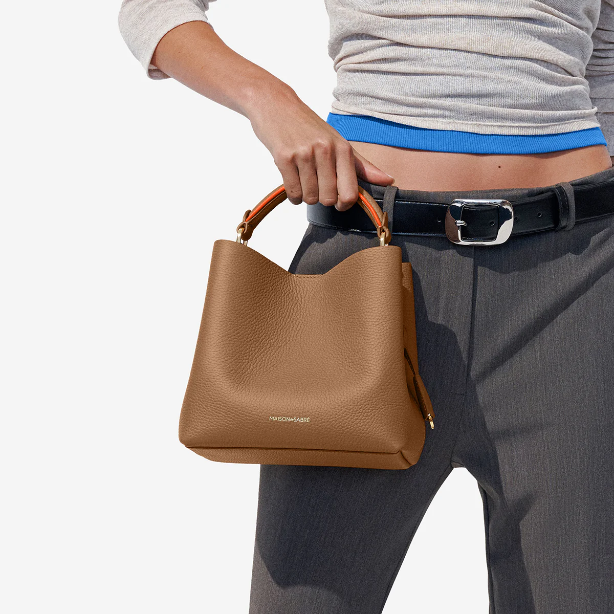 The Mini Bucket Bag - Manhattan Sandstone - Image 7