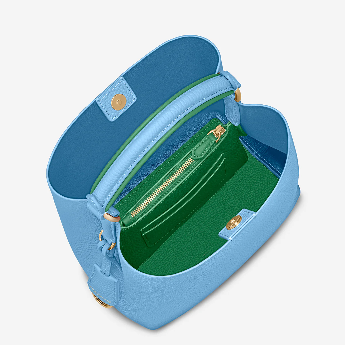 The Mini Bucket Bag - Sky Emerald - Image 5