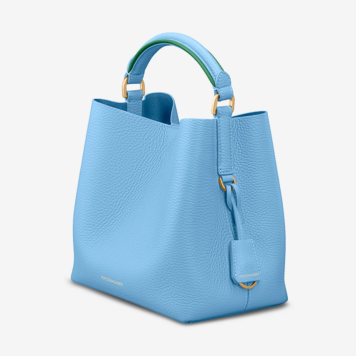 The Mini Bucket Bag - Sky Emerald - Image 8