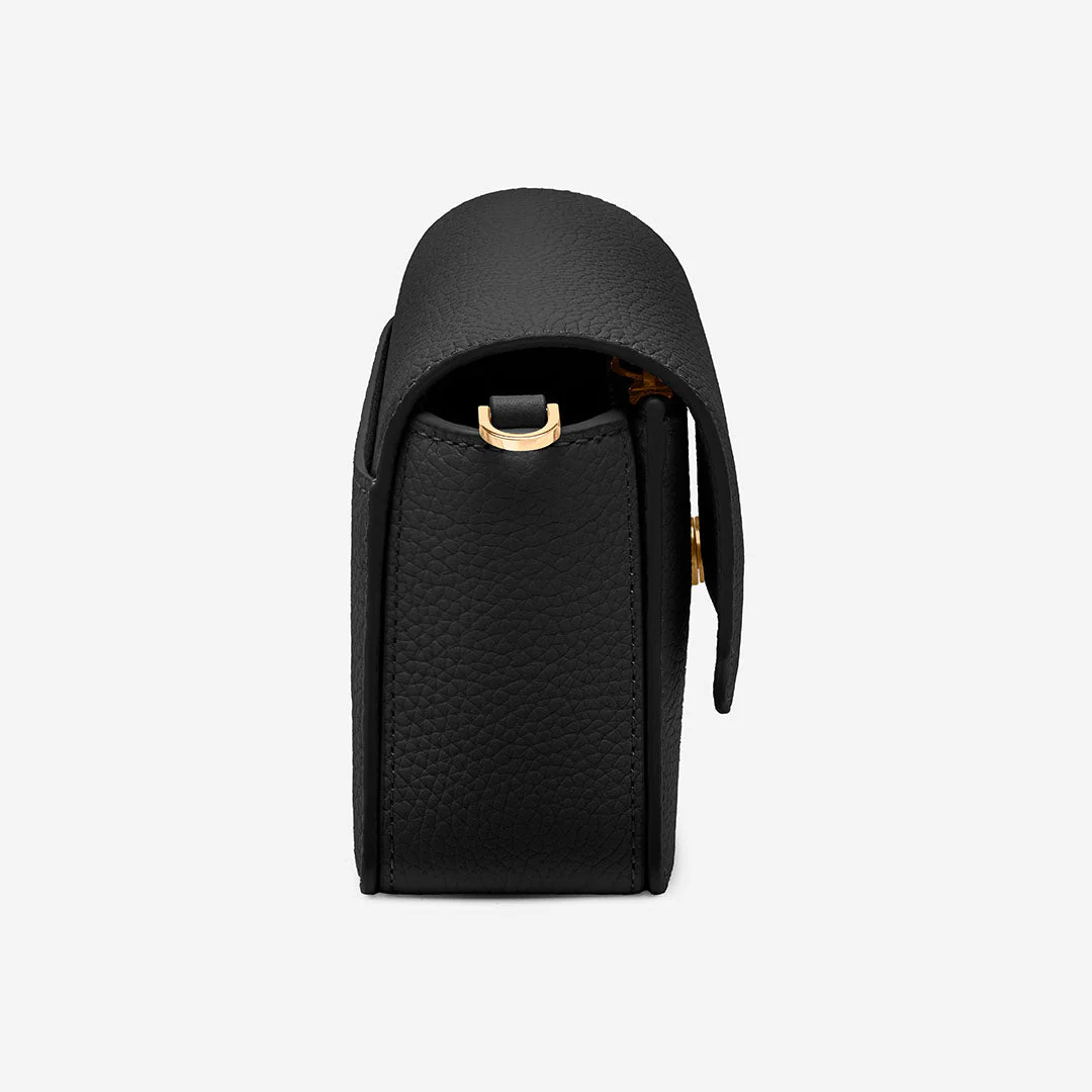 The Mini Flap Bag - Black Caviar - Image 11