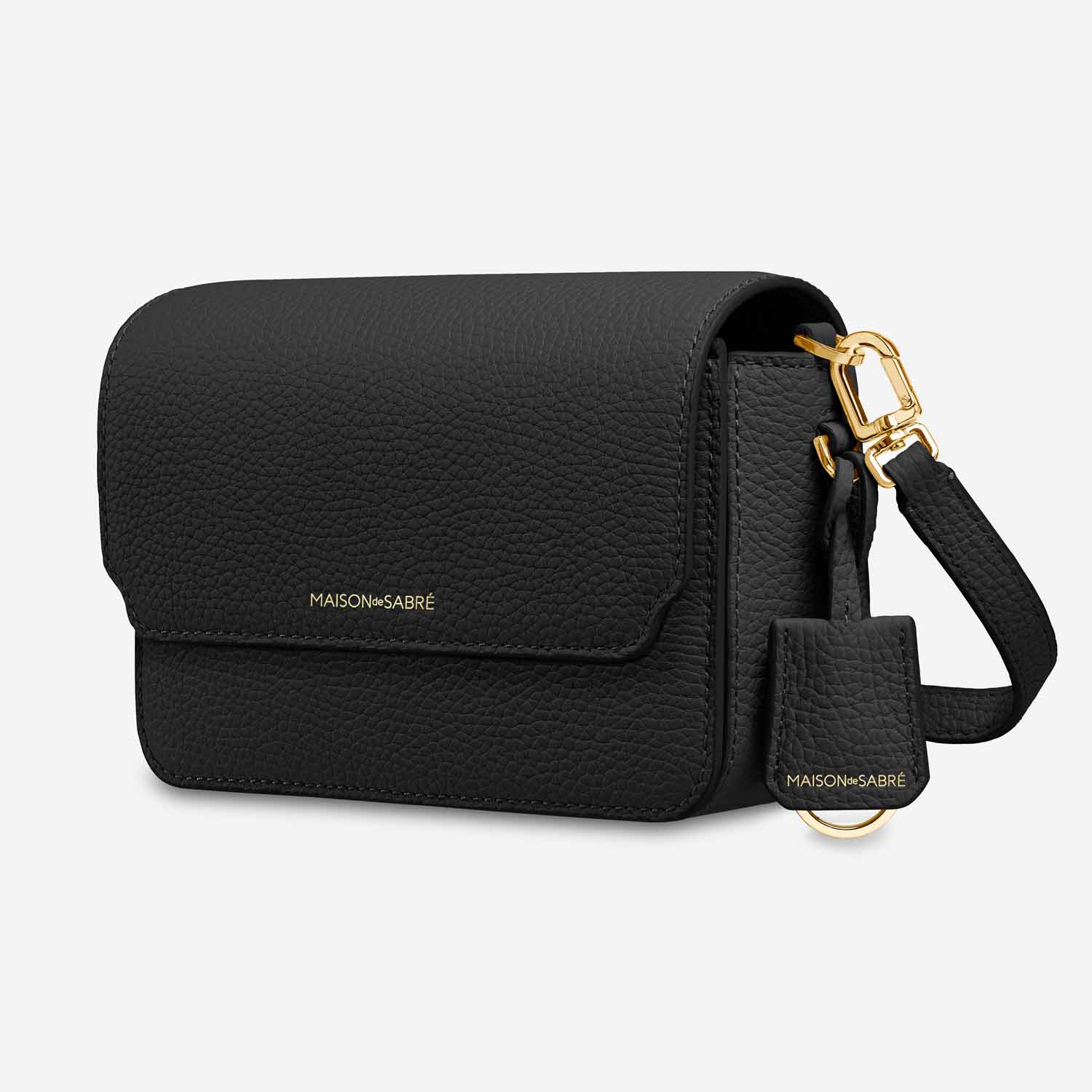 The Mini Flap Bag - Black Caviar - Image 4