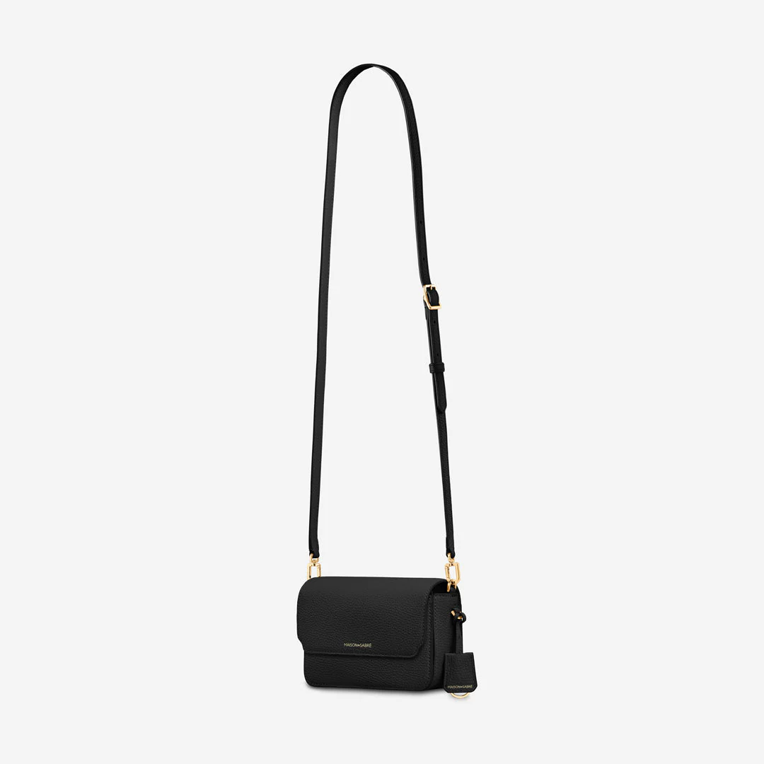 The Mini Flap Bag - Black Caviar - Image 7