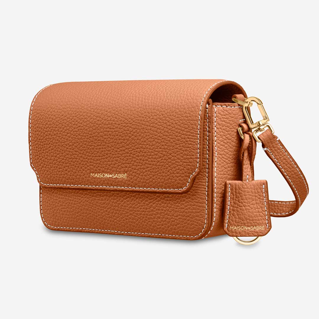 The Mini Flap Bag - Pecan Brown - Image 4