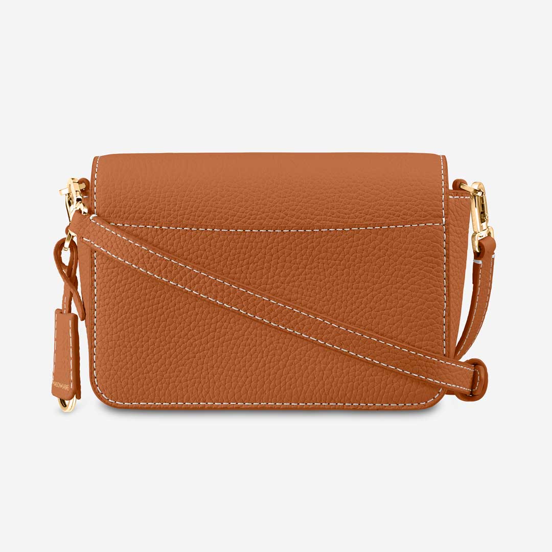The Mini Flap Bag - Pecan Brown - Image 5