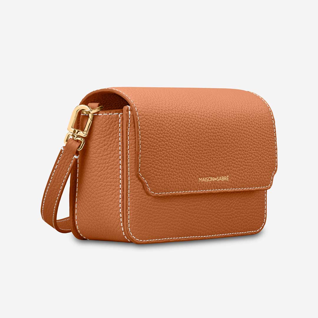 The Mini Flap Bag - Pecan Brown - Image 9
