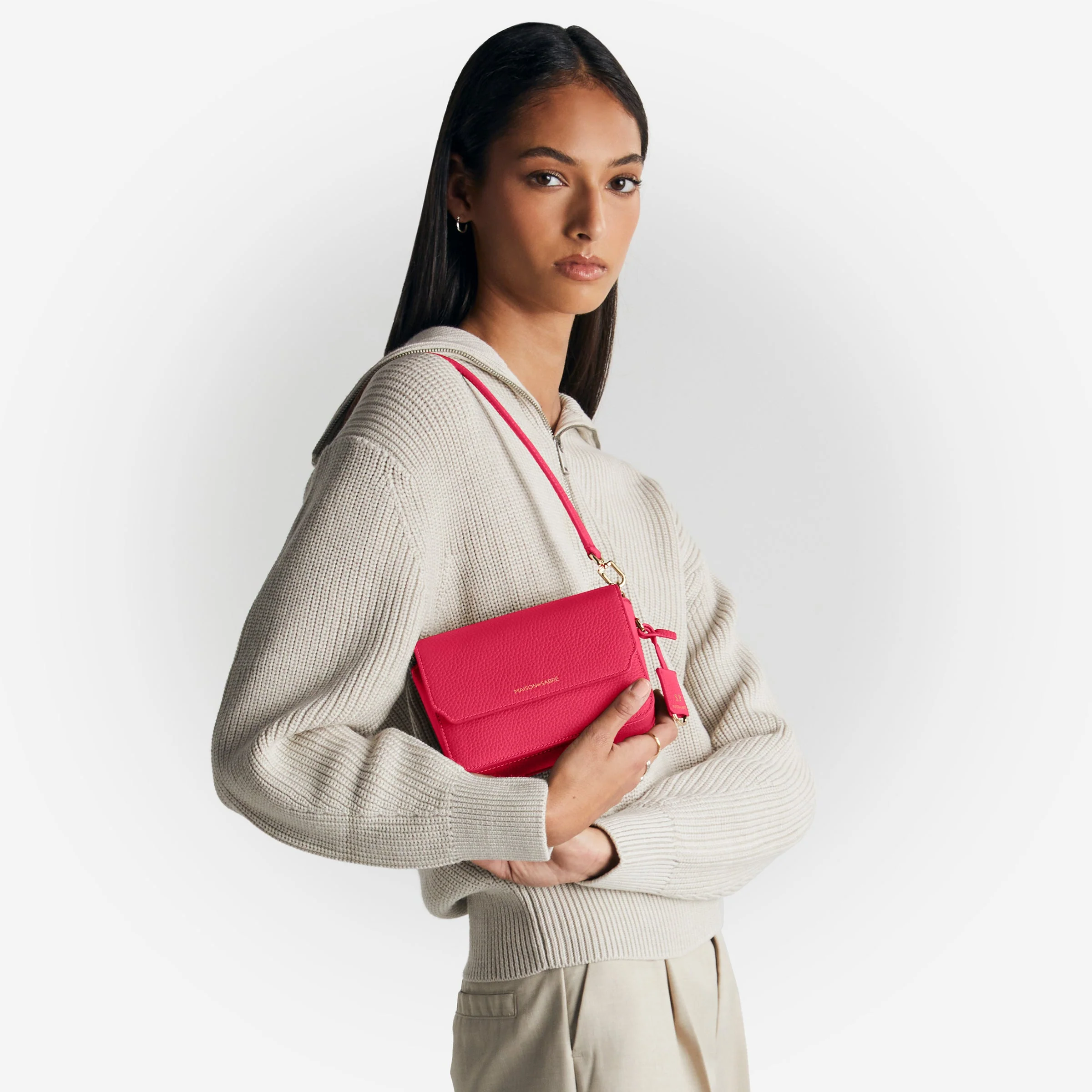The Mini Flap Bag - Shibuya Fuchsia - Image 3