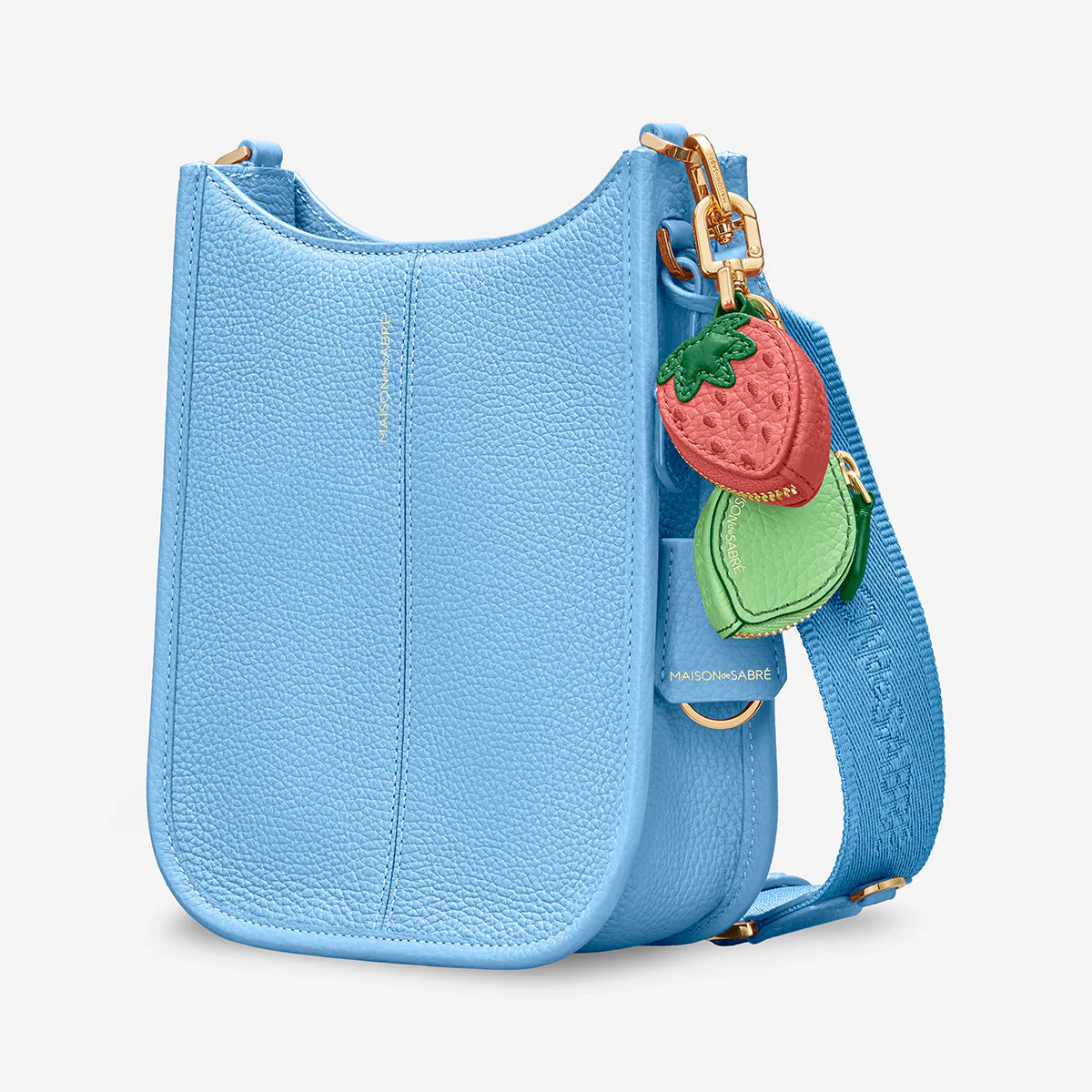 The Mini Saddle Bag - Sky Blue - Image 3