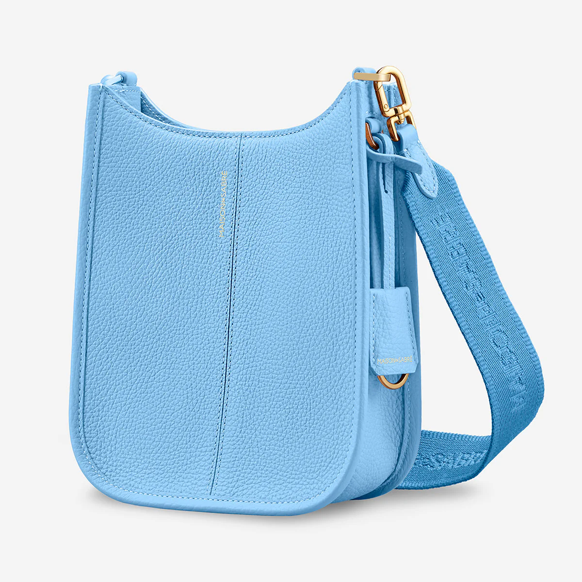 The Mini Saddle Bag - Sky Blue - Image 9