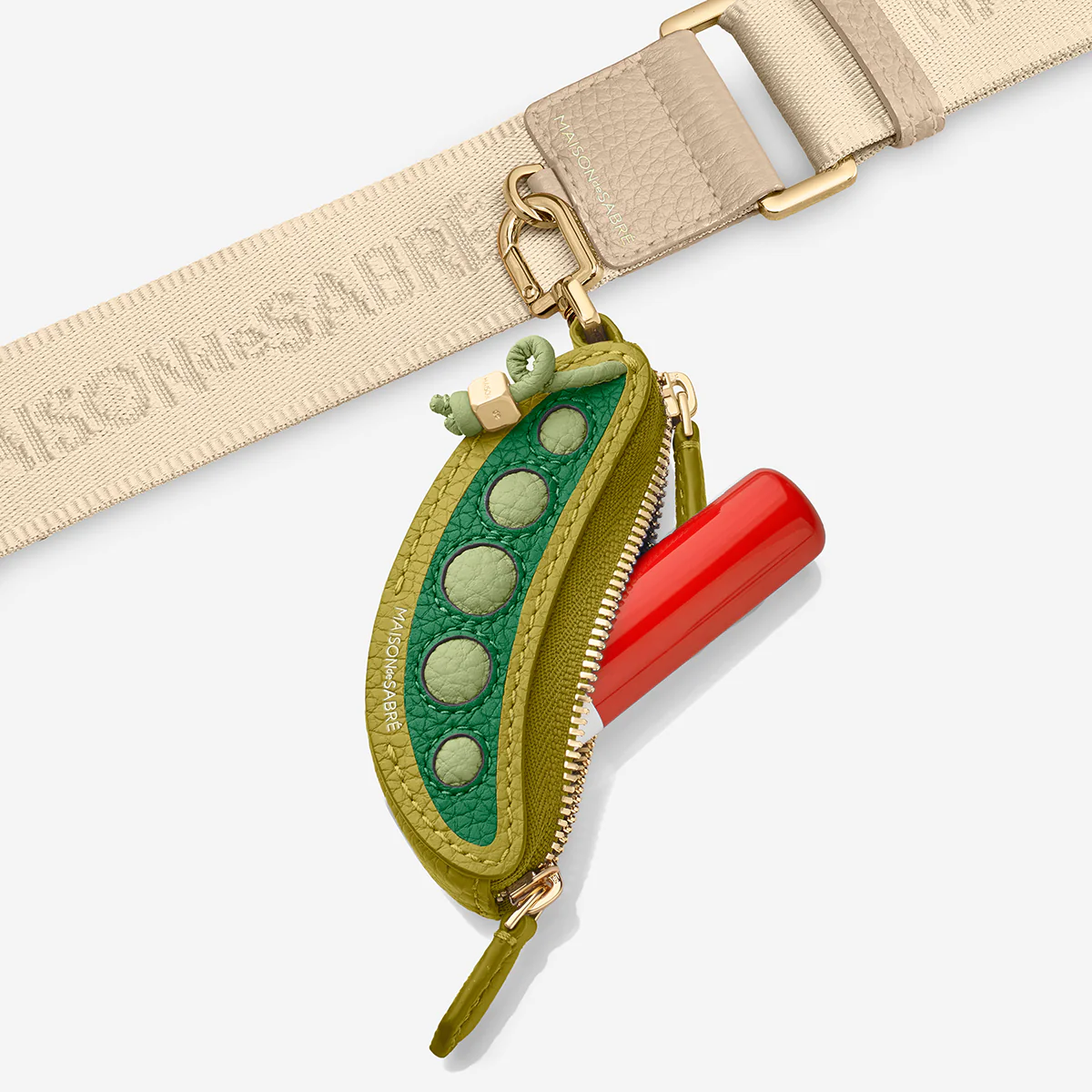 The SABRÉMOJI™ Vegetable Charm - Snap Peas - Image 2