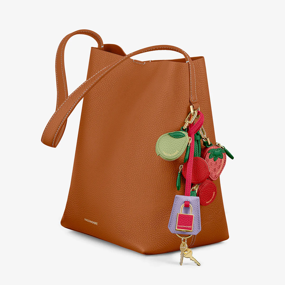 The SABRÉMOJI™ Padlock Charm - Fuchsia Lavender - Image 2