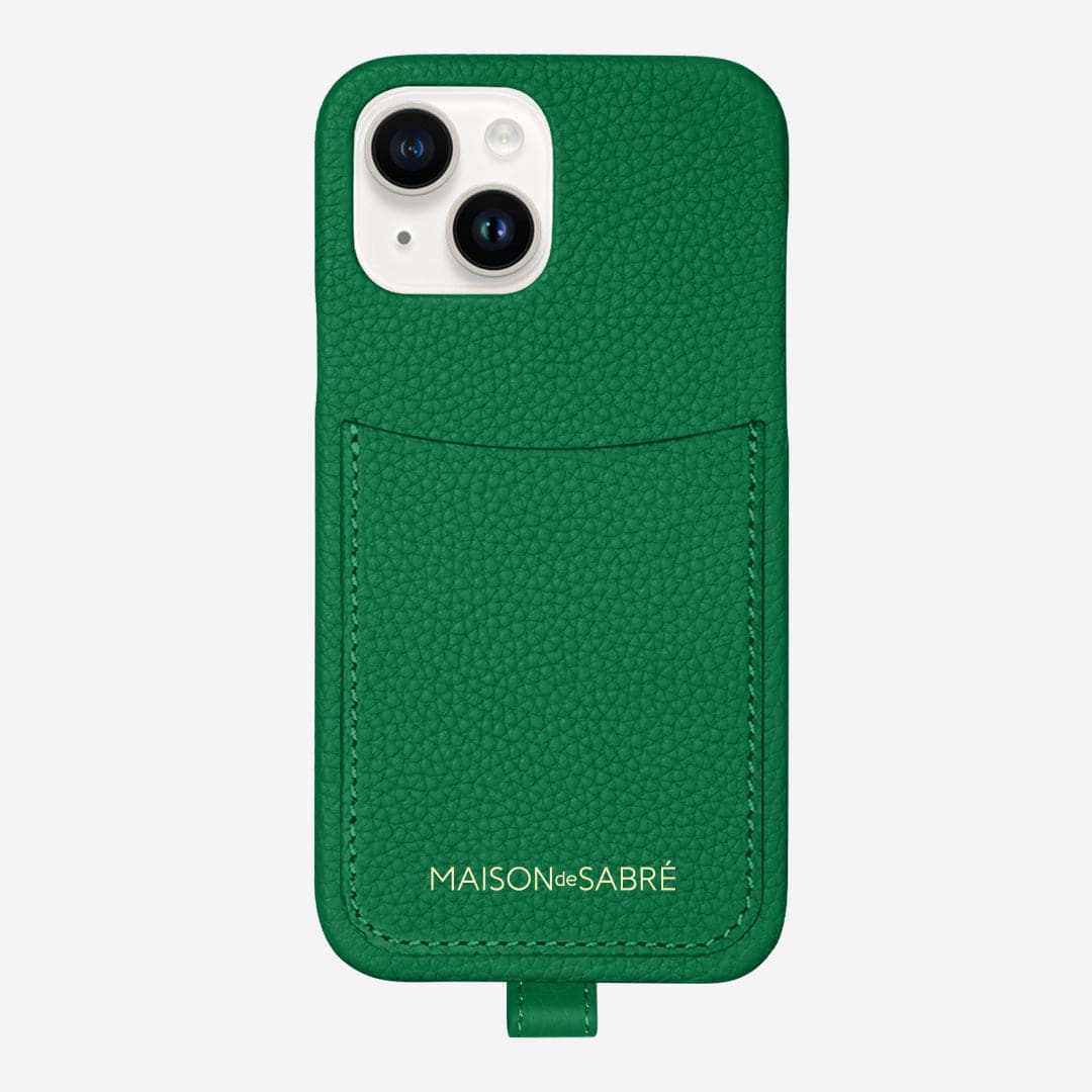 The Sling Phone Case iPhone 14 - Emerald Green - Image 3