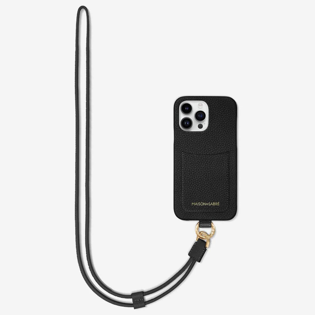 The Sling Phone Case iPhone 14 Pro - Black Caviar - Image 4