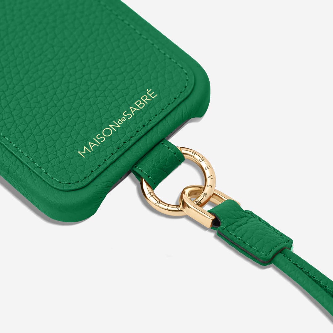 The Sling Phone Case iPhone 15 - Emerald Green - Image 5