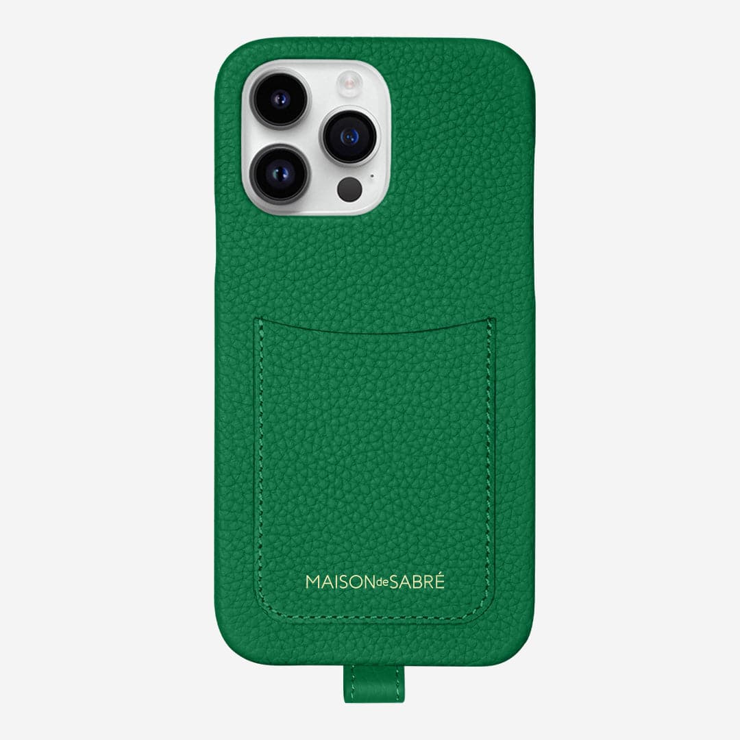 The Sling Phone Case iPhone 15 Pro - Emerald Green - Image 3