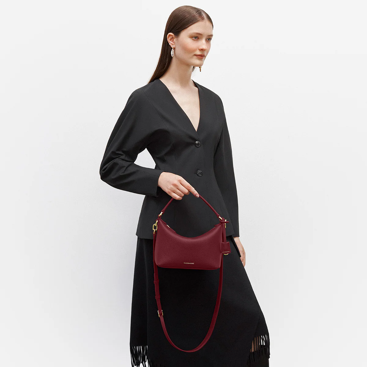 The Small Soft Hobo - Plum Red - Image 3