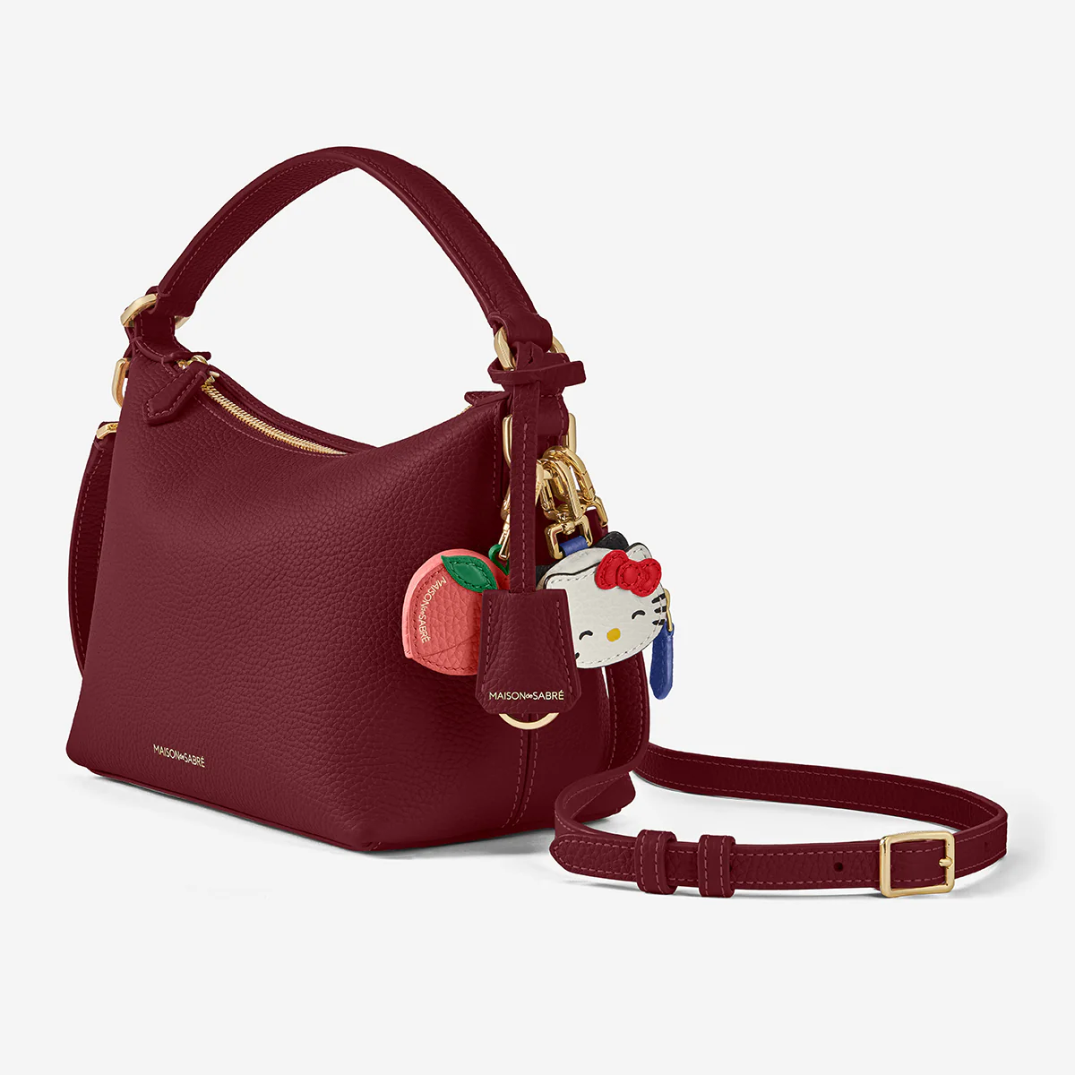 The Small Soft Hobo - Plum Red - Image 4