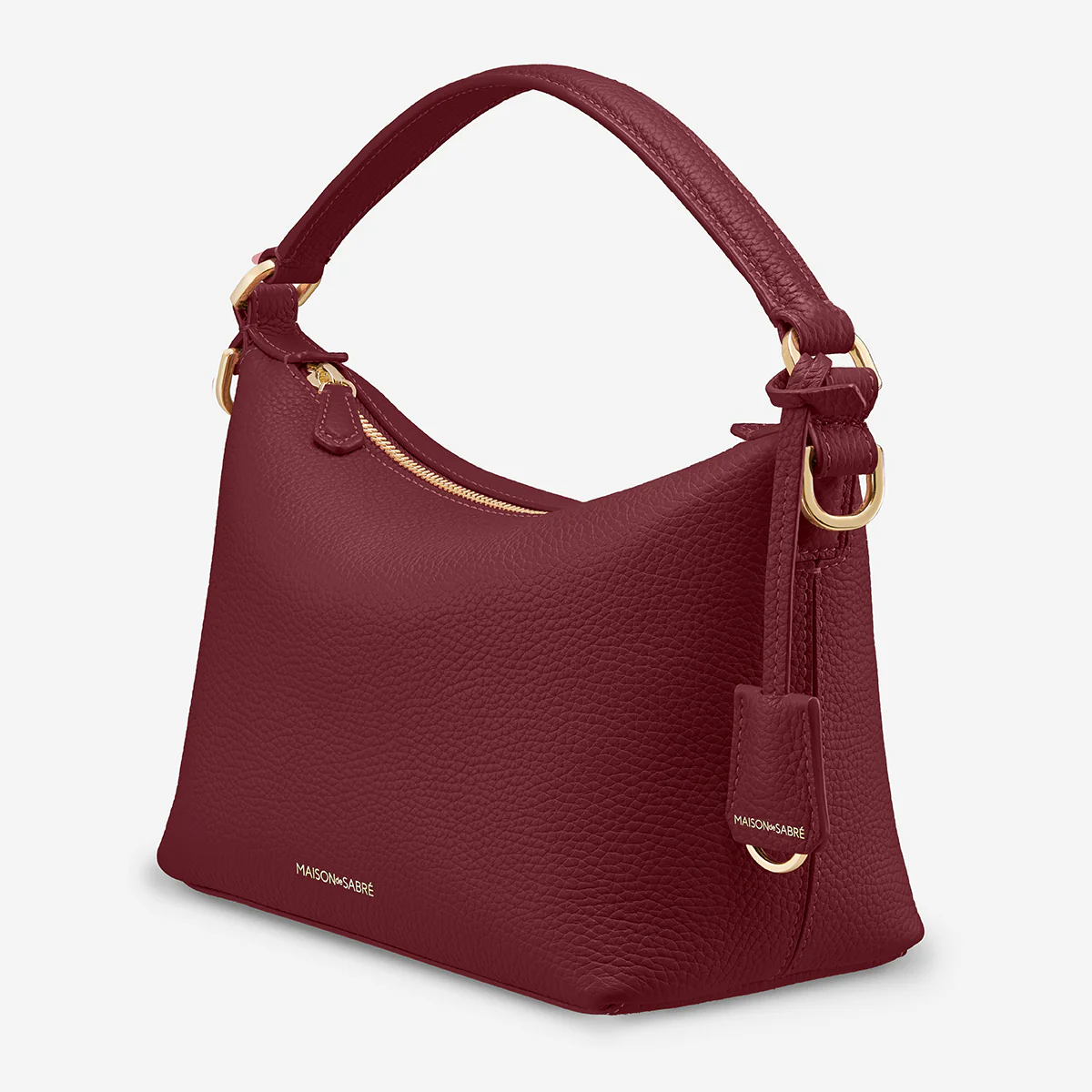 The Small Soft Hobo - Plum Red - Image 5