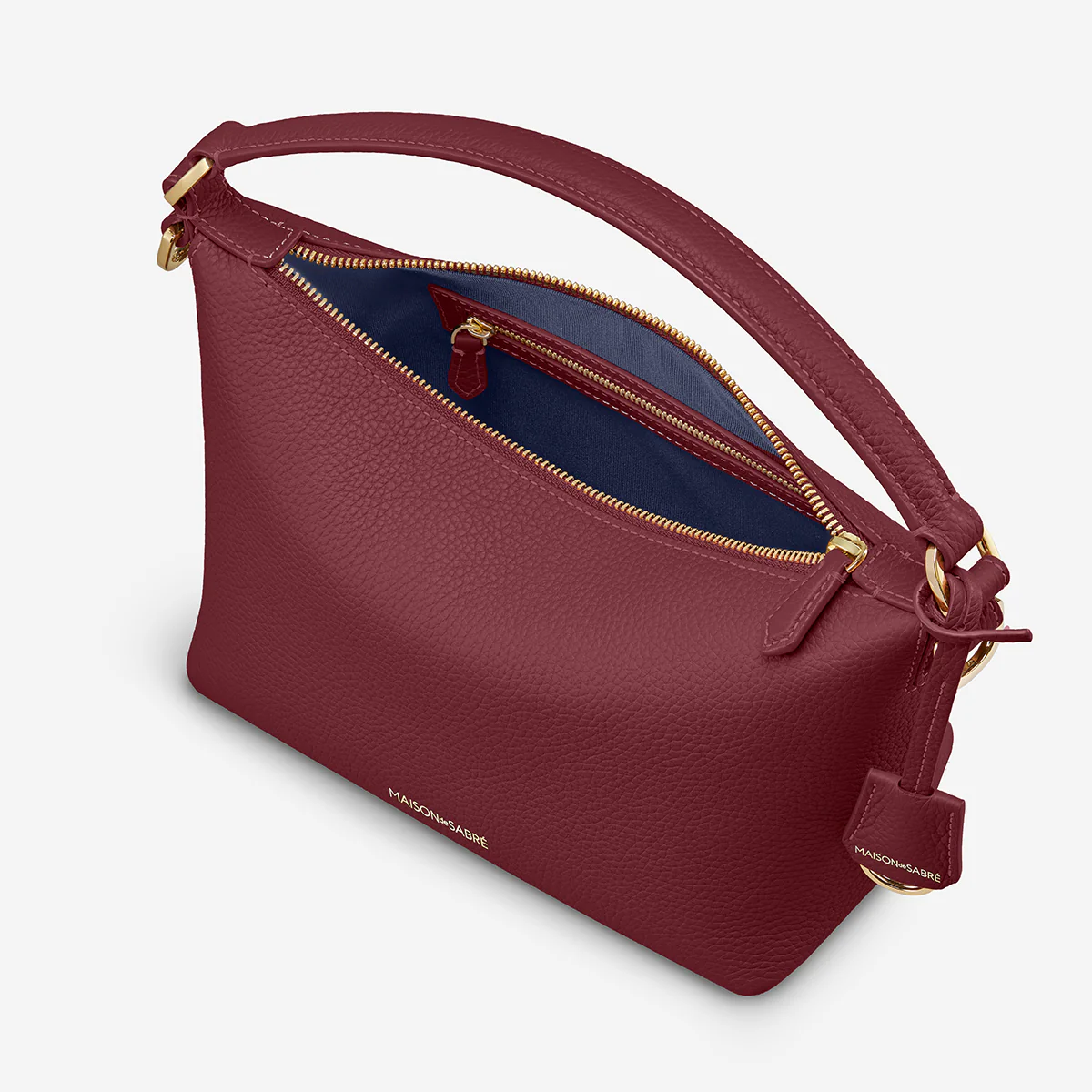 The Small Soft Hobo - Plum Red - Image 8