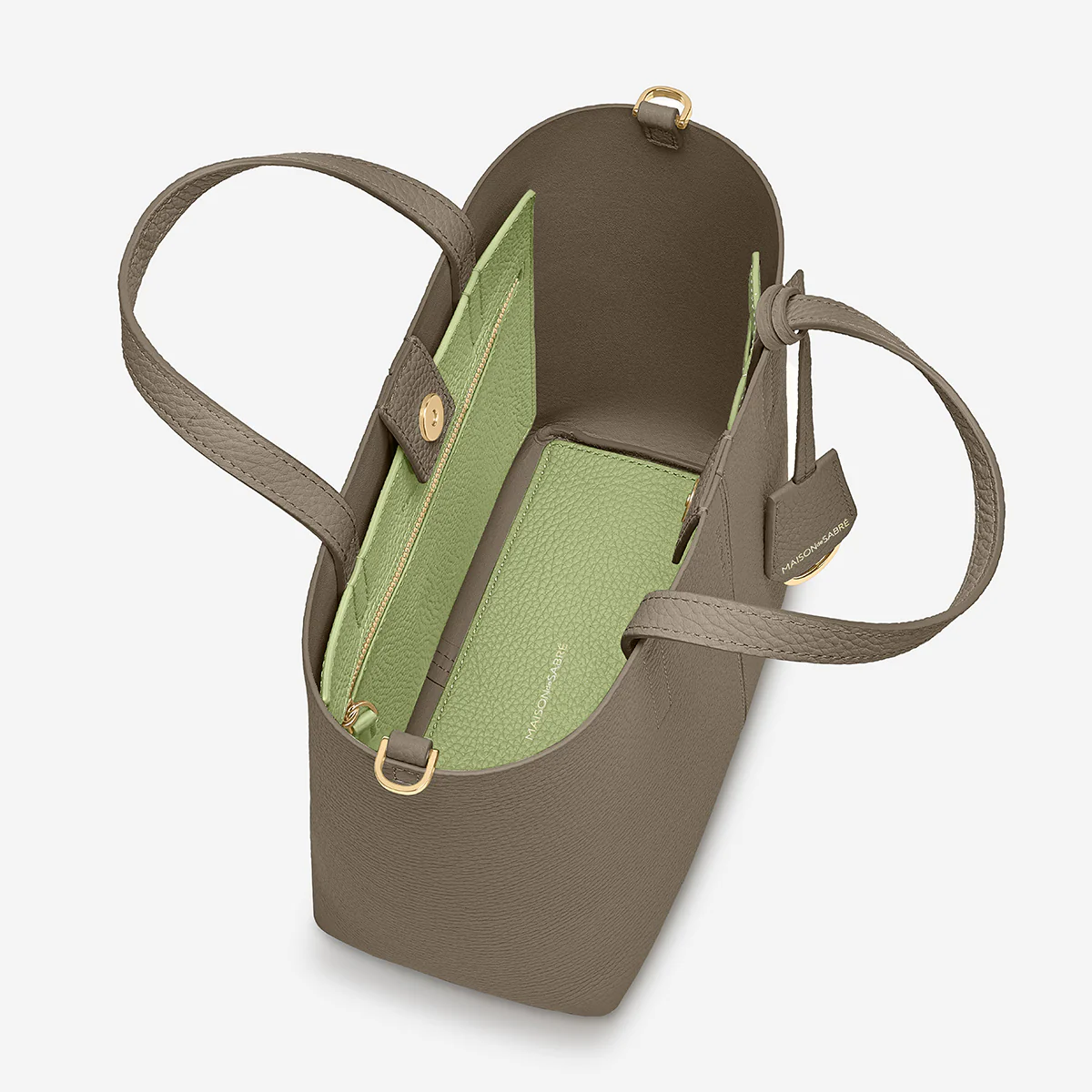 The Small Soft Tote - Cashmere Matcha - Image 5