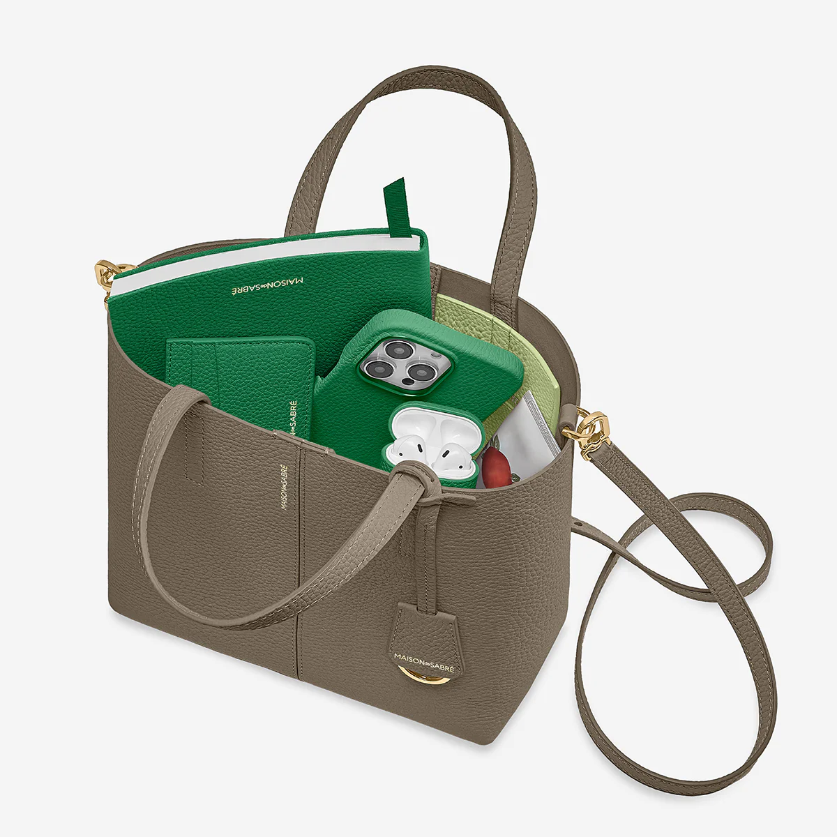 The Small Soft Tote - Cashmere Matcha - Image 7