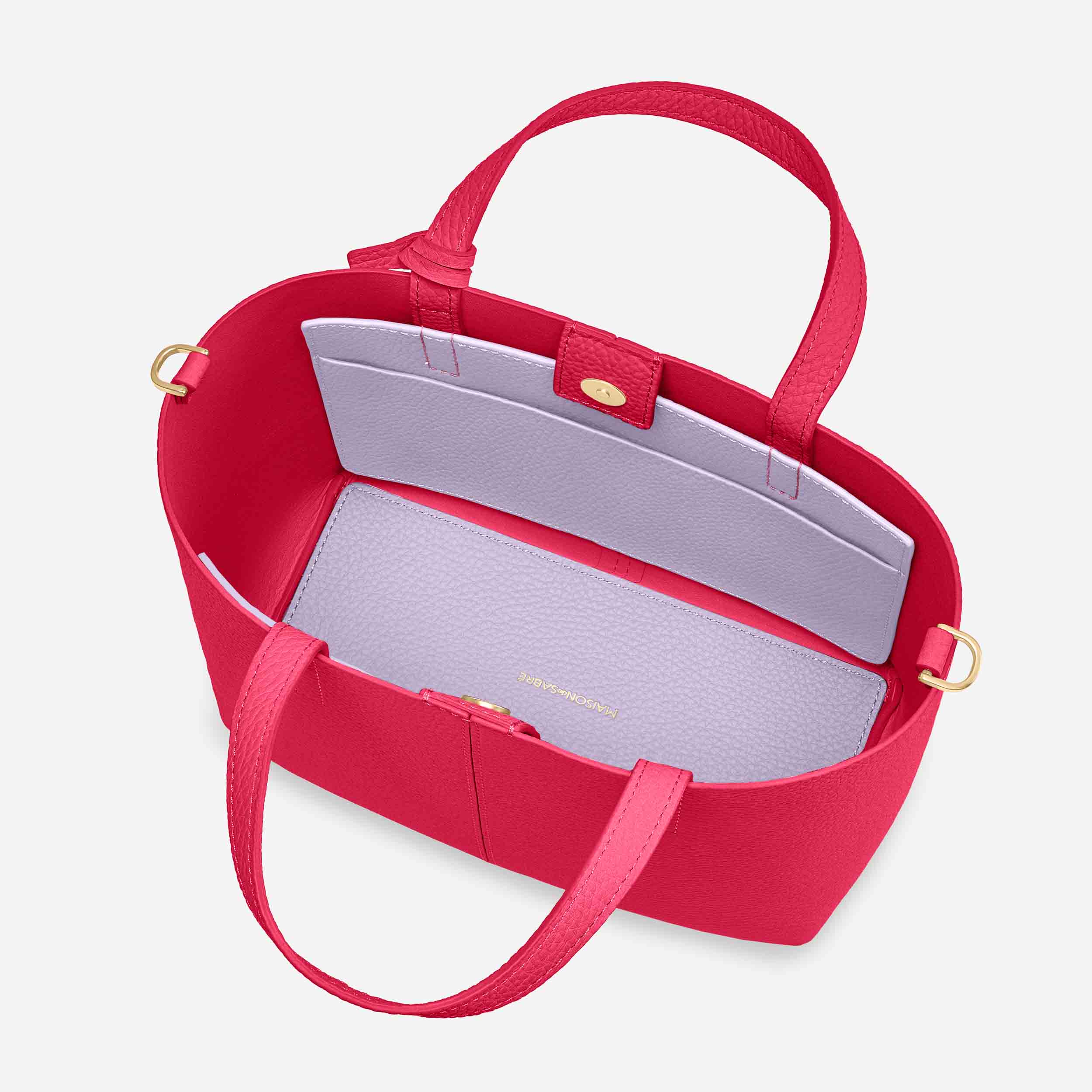 The Small Soft Tote - Fuchsia Lavender - Image 3