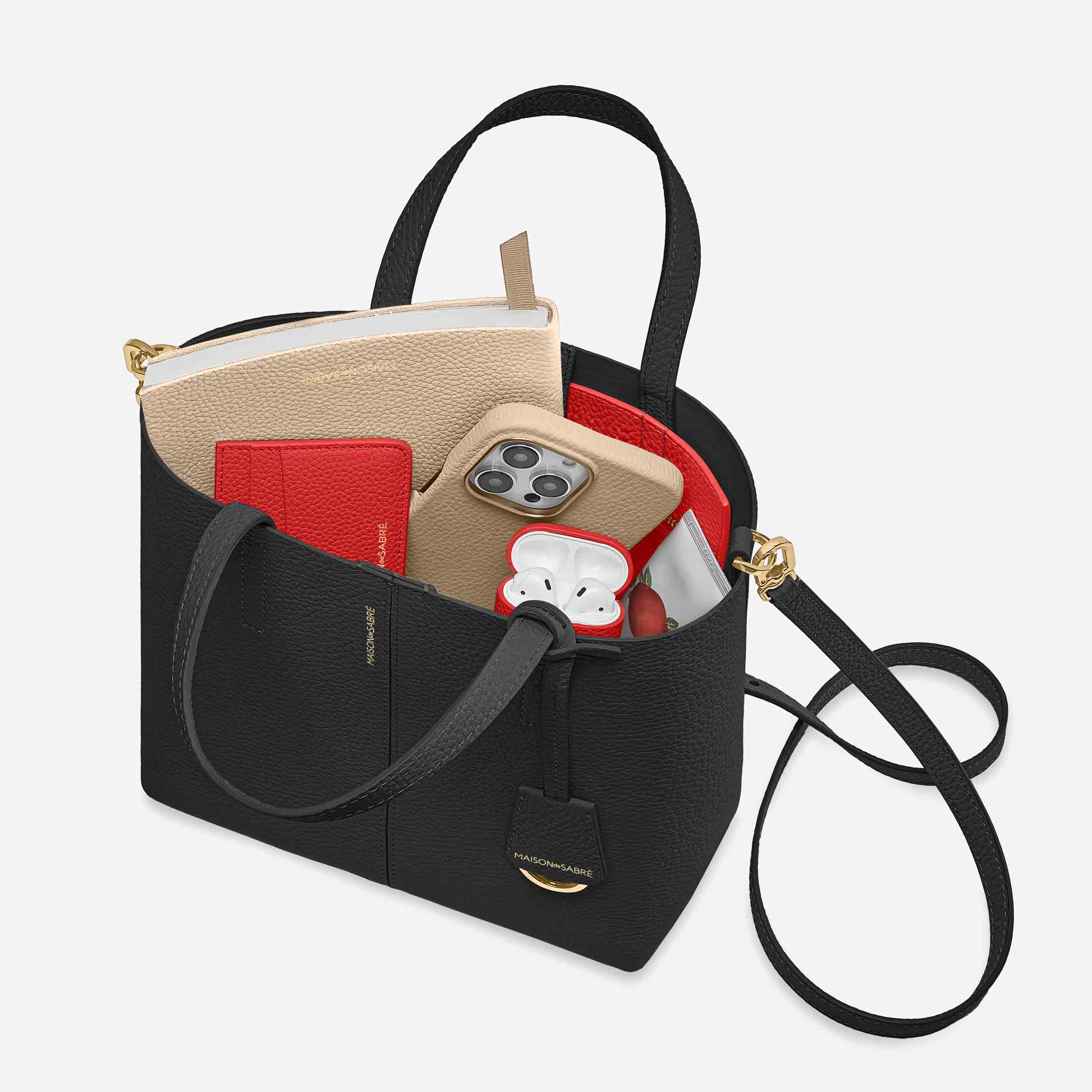 The Small Soft Tote - Rouge Noir - Image 8