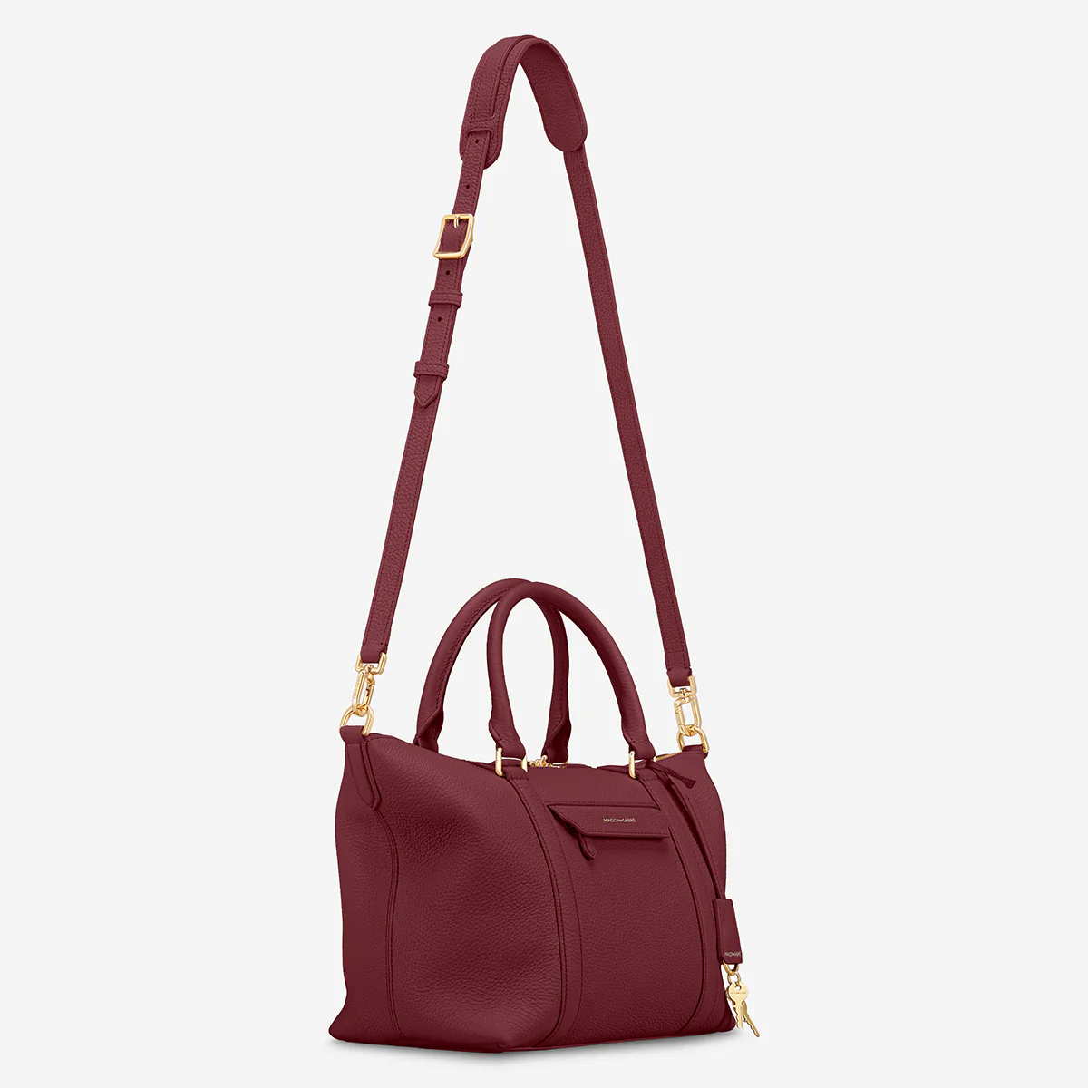 The Small Weekender - Plum Red - Image 10