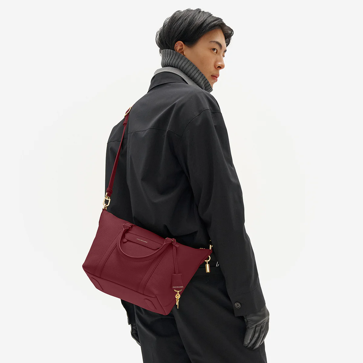 The Small Weekender - Plum Red - Image 3