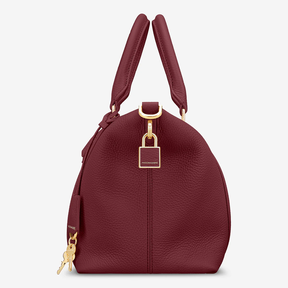 The Small Weekender - Plum Red - Image 5