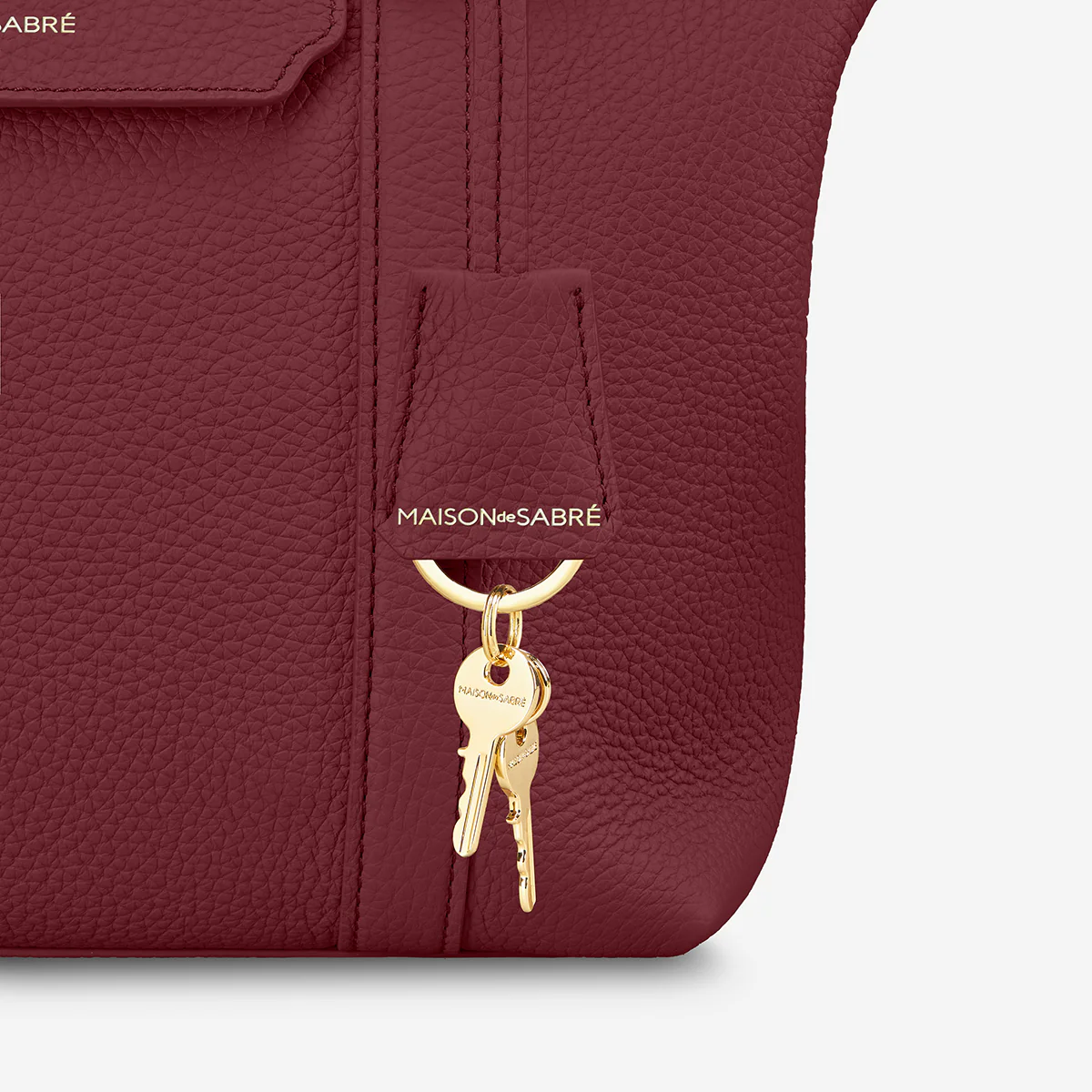 The Small Weekender - Plum Red - Image 7