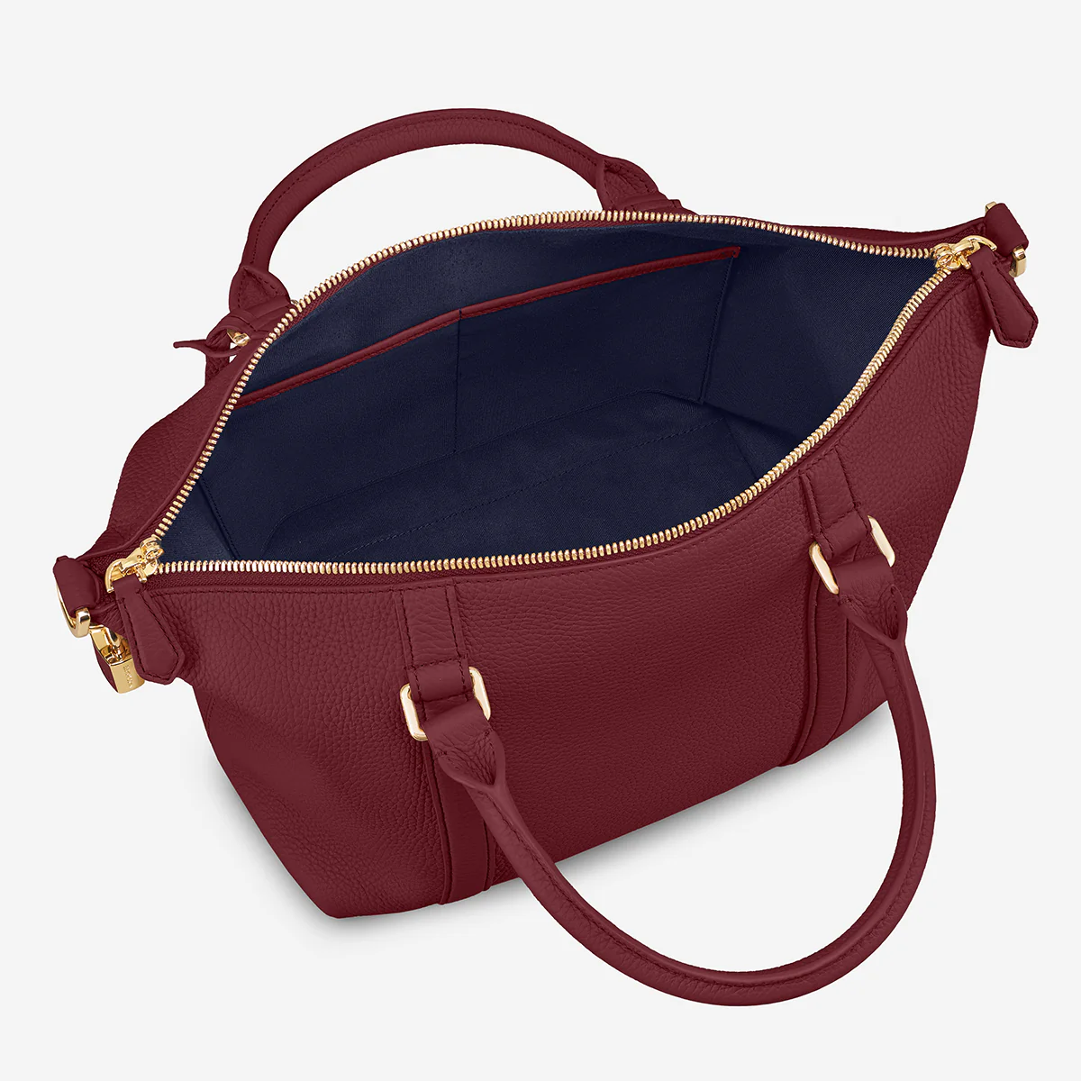 The Small Weekender - Plum Red - Image 9