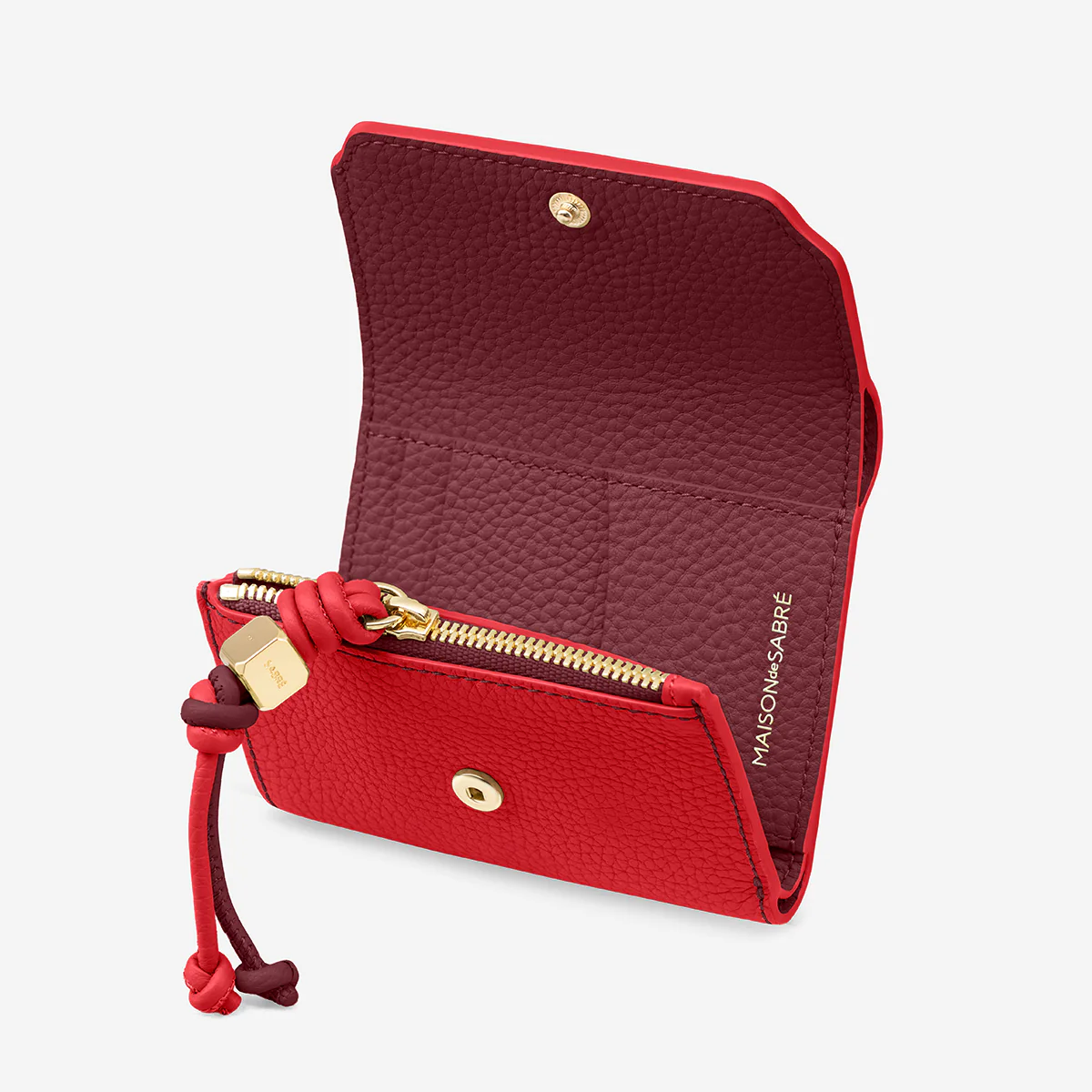 The Trifold Wallet - Pomegranate Plum - Image 3