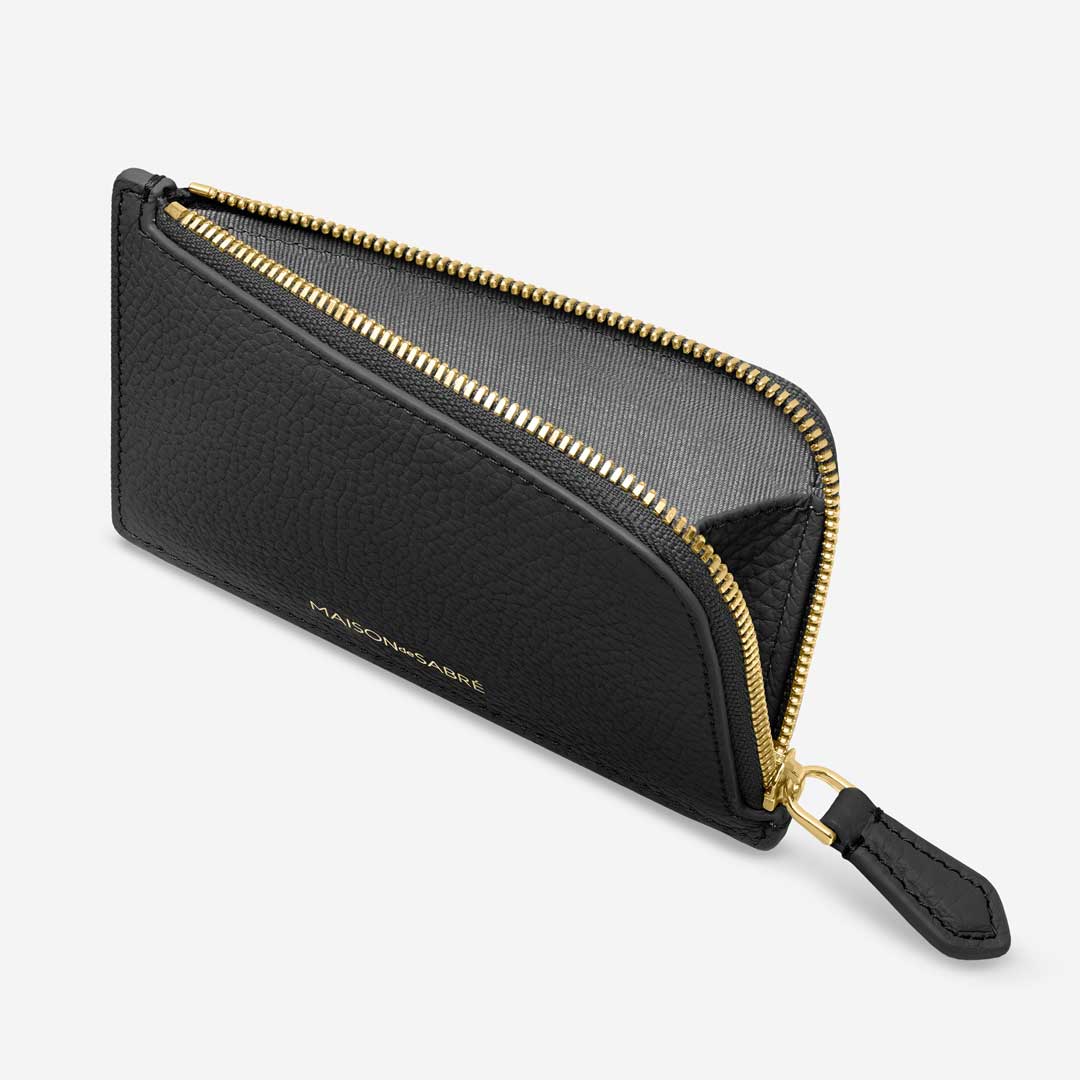The Zip Card Holder - Black Caviar - Image 3
