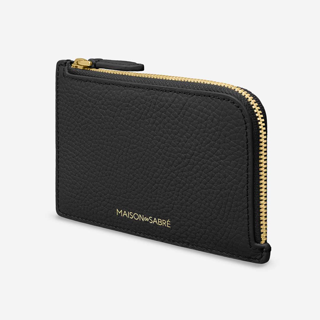 The Zip Card Holder - Black Caviar - Image 4